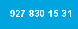 927 830 15 31 927 830 15 31